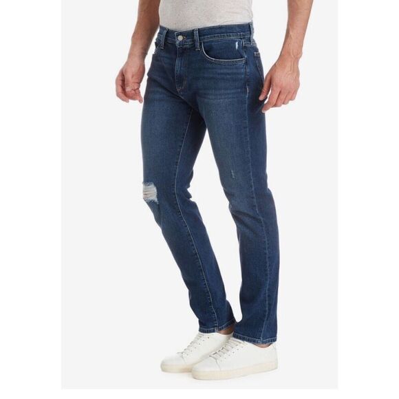 Joes Jeans Size 28x33 Mens‎ Asher Straight Fit Dark Wash Distressed Slim - Picture 3 of 10